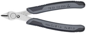 Electronic side cutter Super-Knips® length 125 mm shape 0 facet no polished KNIP