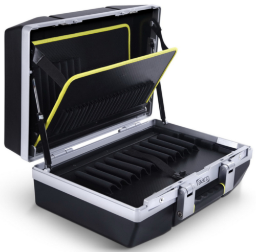 Raaco Basic Tool Case avec 67 pochettes Plastique Noir 475 x 360 x 200mm