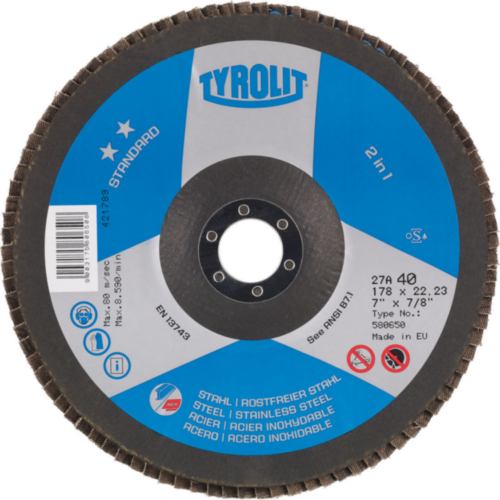 Tyrolit Flap disc 139648 150 x 22,2 ZA 40-B K 40