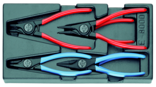 Gedore 1500 ES-8000 Circlip Pliers Set in ABS Tray 6-Piece