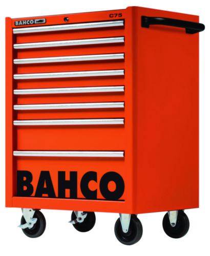 Bahco Classic C75 Chariot à outils avec 8 tiroirs 600kg acier orange 501 x 763 x 956mm