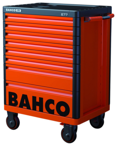 Bahco E77 Premium Storage HUB Tool Trolley com 8 gavetas 1000kg Aço Laranja 510 x 820 x 976mm