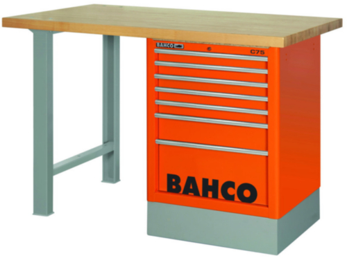 BAHC WOODEN TOP WORKBENCH RED 7T 150CM