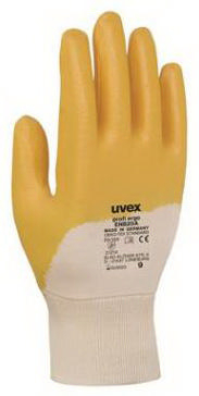 Uvex Safety overgloves Cotton 11 Orange/White