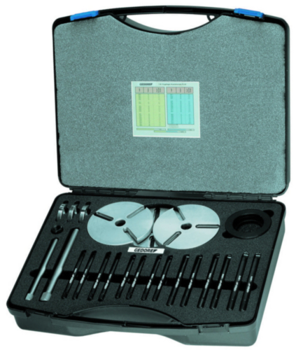 Gedore 1.92/2 Patented Ball Bearing Set of Puller PLUS in Plastic Case 21-Piece