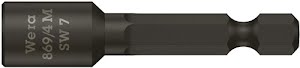 Dopsleutelbit 869/4M met 6-kant aandrijving sleutelwijdte 7 mm lengte 50 mm met