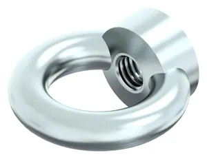 Lifting eye nut with CE marking DIN 582 Steel C15E Zinc plated forged