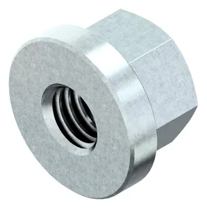 Hexagon nut with collar H=1,5D DIN 6331 Steel Zinc plated 10