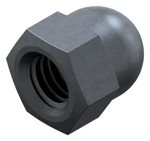 Hexagon domed cap nut, high type DIN 1587 Steel Plain 6