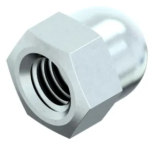 Hexagon domed cap nut, high type DIN 1587 Steel Zinc plated 6