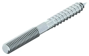 Dowel screw with hexagonal shank and hexalobular socket Steel Zinc plated