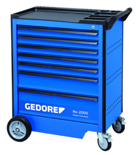 Gedore 2005 0321 Gereedschapswagen met 6 laden 1000kg Staal Zwart/Blauw 605 x 865 x 1020mm