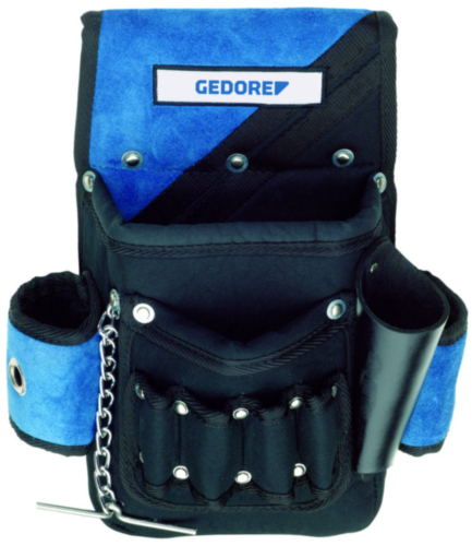 Gedore WT 1056 6 Electricians Pouch Black/Blue 240 x 320 x 320mm