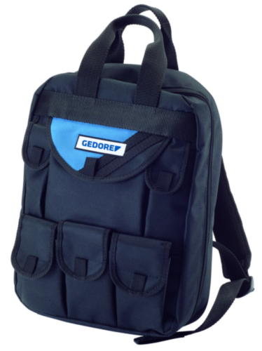 Gedore SOFT WT 1056 12 Mochila para herramientas Poliéster Negro/Azul 380 x 70 x 410mm