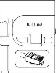 Gedore 8140-17 Inserto modulo per spina modulare RJ11 6P/6C 6P/4C 6P/2C