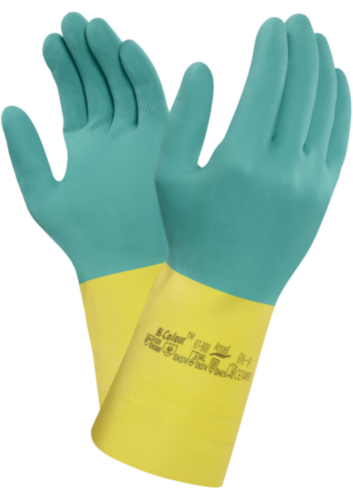 Ansell Chemical resistant gloves Bi-Colour 87-900 SIZE 10