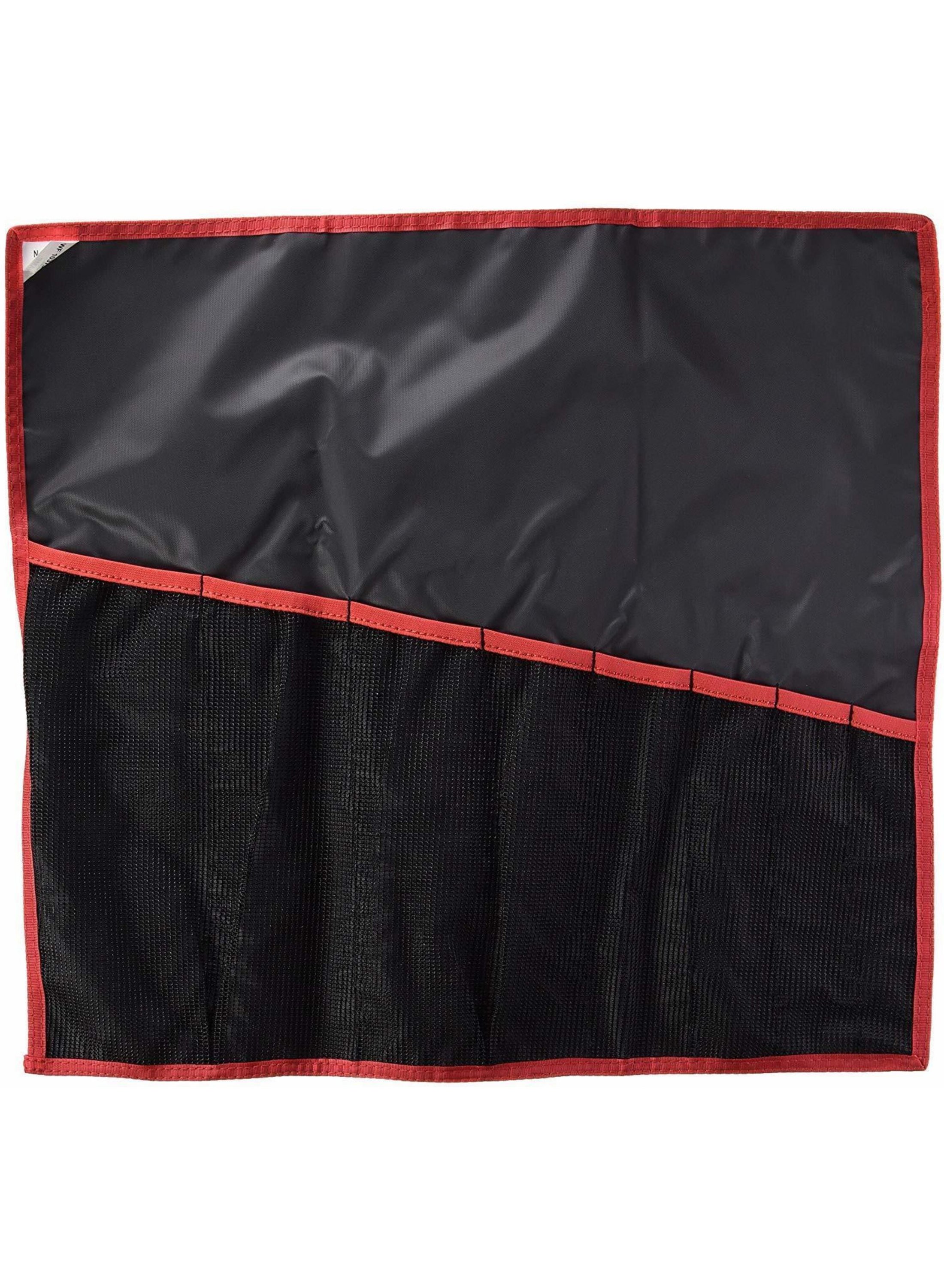 Roll Bag Facom pour 44 Clé à molette avec 8 poches Nylon Noir/Rouge