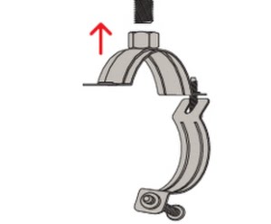 Fischer frsn 21-23 m8/m10 pipe clamp