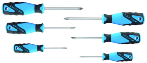 Gedore 2160 PHZ-06 Phillips/Pozidriv Screwdriver Set 6-Piece