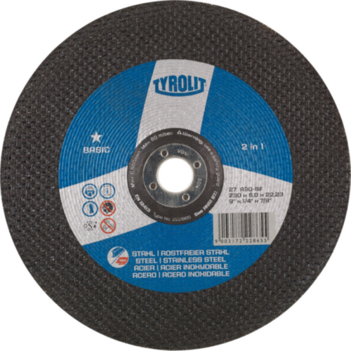 Tyrolit Disque de meulage 222860 125X6X22,23