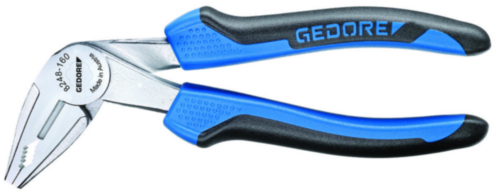 Gedore 8248-160 JC Combination Pliers 46mm Jaw Length Angled Tip Steel Chrome Plated 160mm