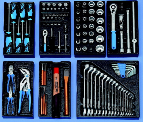 Gedore S 1500 ES-01 Small Tool Assortment in ES Plastic Module 104-Piece