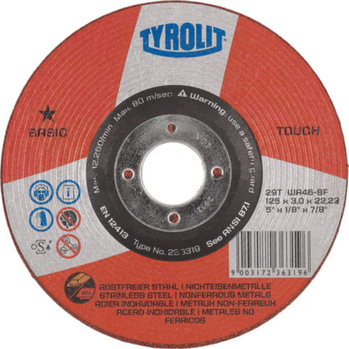 Tyrolit Grinding disc 236319 125X3X22,2