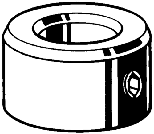 Adjusting ring with hex socket set screws with cup point DIN ≈705A Esztergált acél Hatlapú fejjel ISO 4029