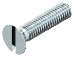 Slotted countersunk head screw DIN 963 Steel Zinc plated 8.8