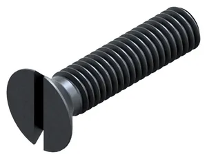 Slotted countersunk head screw ISO 2009 Steel Plain 4.8