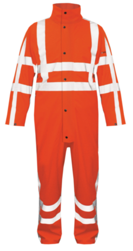 Oxxa Essential Alistair 5707 Overall M Polyester Fluorescent Orange Concealed Two-Way Zipper