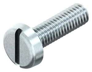 Slotted pan head screw DIN 85 Steel Zinc plated 4.8 M5X6