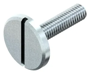 Slotted pan head screw large head DIN 921 Steel Zinc plated 5.8