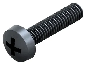 Cross recessed raised cheese head screw DIN 7985-H Steel Plain 4.8