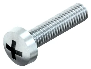 Tornillo cabeza cilindrica cruciforme DIN 7985-H Acero Cincado con espesor Cr (III) 4.8