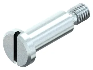 Slotted pan head screw with shoulder DIN 923 Steel Zinc plated 4.8