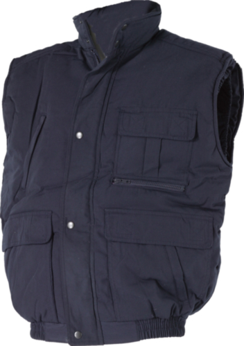 Oxxa Megapocket 0380 Body Warmer Polyester/Cotton Navy Blue Double Closure with Zipper S