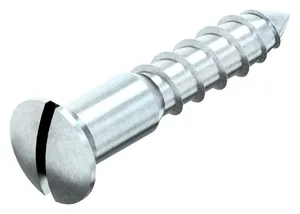 Slotted raised countersunk head wood screw DIN 95 Steel Zinc plated