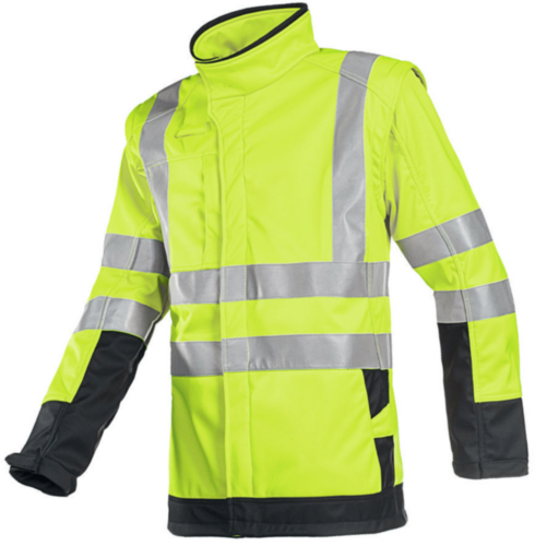 Sioen High visibility softshell jacket SOFTSHELL 9643 Yellow/Blue XXL