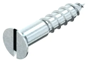 Slotted countersunk (flat) head wood screw DIN 97 Steel Zinc plated