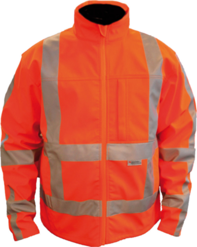 Oxxa Essential 1316 RWS Softshell Jacket 3-Layer Polar Fleece Fluorescent Orange XL