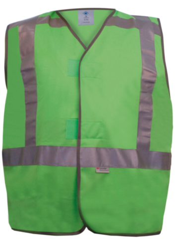 M-Wear High visibility traffic vest 0185 Fluorescent green XL/XXL