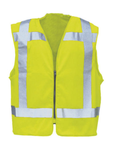 Sioen High visibility traffic vest Solaka 9052 Fluorescent yellow XL