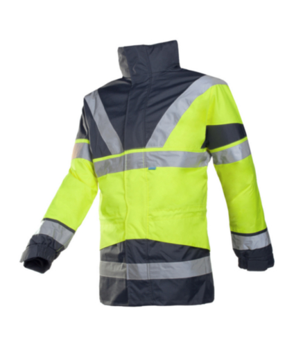 Sioen High visibility parka Skollfield 209A Fluorescent yellow/Navy blue S