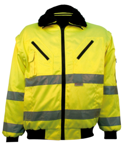 OXXA Essential Pilotenjacke mit hoher Sichtbarkeit 0977 Fluoreszierendes Gelb L