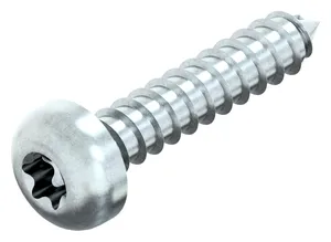 Hexalobular socket pan head tapping screw ISO 14585 C Steel Zinc plated