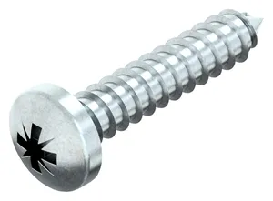 Tornillo autorroscante cabeza cilindrica cruciforme DIN 7981 C-Z Acero Cincado