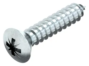 Tornillo autorroscante cabeza avellanada abombada cruciforme DIN 7983 C-Z Acero Cincado