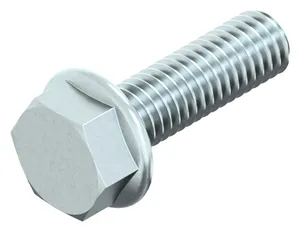 Hexagon head thread rolling screw with flange DIN 7500 D Steel Zinc plated