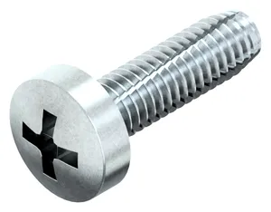 Cross recessed raised cheese head thread cutting screw DIN 7516 AE-H Steel Zinc plated